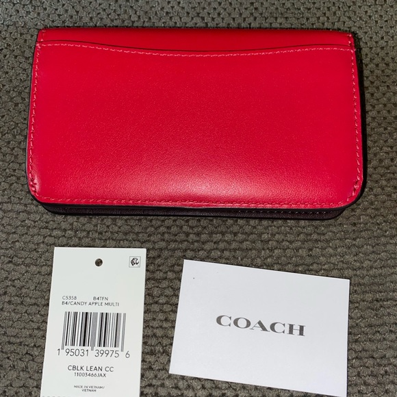 Coach Slim Card Case In Colorblock - Picture 3 of 4